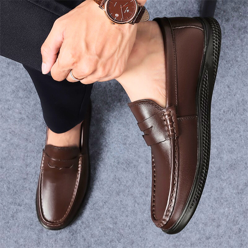 [COMPRE 1 LEVE 2] Mocassim Ortopédico Italiano de Couro Legitimo