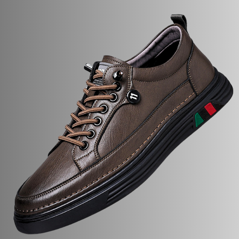 [COMPRE 1 LEVE 2] Tênis Ortopédico Italiano de Couro Legitimo