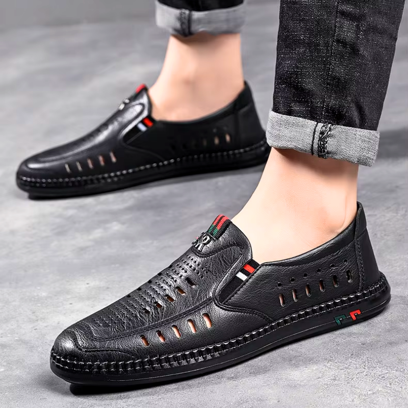 [COMPRE 1 LEVE 2] Mocassim Ortopédico Italiano de Couro Legitimo
