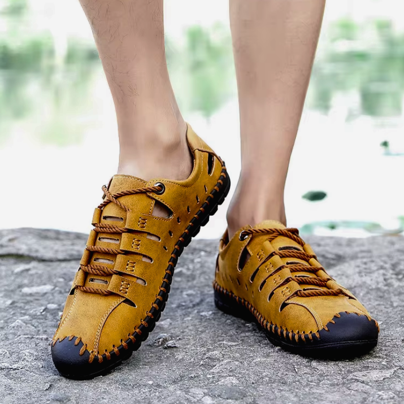 [COMPRE 1 LEVE 2] Mocassim Ortopédico Italiano de Couro Legitimo