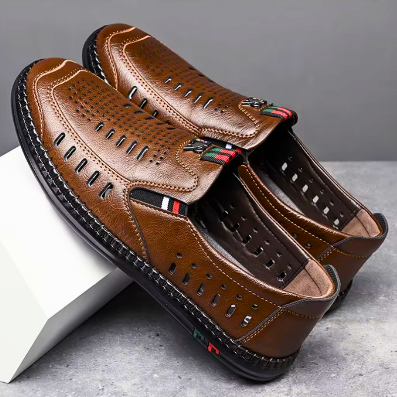 [COMPRE 1 LEVE 2] Mocassim Ortopédico Italiano de Couro Legitimo